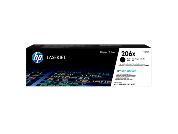 HP 206X High Yield Black Original LaserJet Toner Cartridge, W2110X